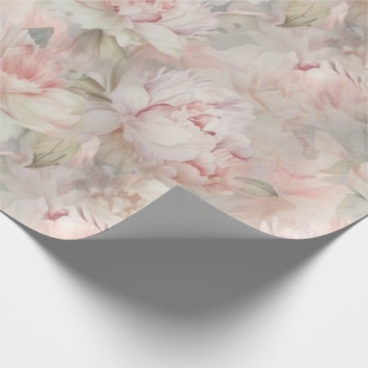 üppige Pony auf sanftem Hintergrund Geschenkpapier (Ecke)