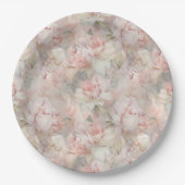 üppige Pony auf sanftem Hintergrund Pappteller (Vorderseite)