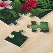 Üppige Regenwaldszene, in der Kapybaras wimmeln Puzzle (Seite)