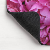 Üppige rosa Pfingstrosen-Blumen Mousepad (Ecke)