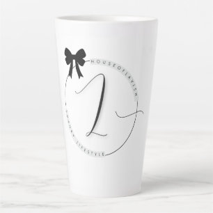 Üppige Signature-Bow-Aesthetic-Latte-Tasse Milchtasse