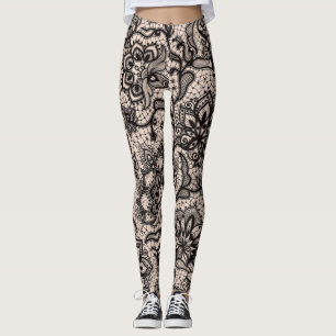 Üppige Spitze Leggings