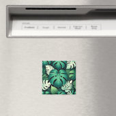 üppige tropische Blätter Magnet (In Situ (Geschirrspüler))
