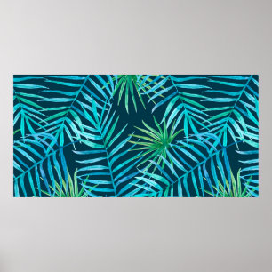 üppige Vegetation tropischer Pflanze aus Dschungel Poster