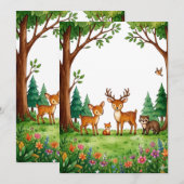 Üppige Waldwiesen-Illustration (Vorne/Hinten)