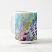 Üppiger Blumenbecher Kaffeetasse (Vorderseite Links)