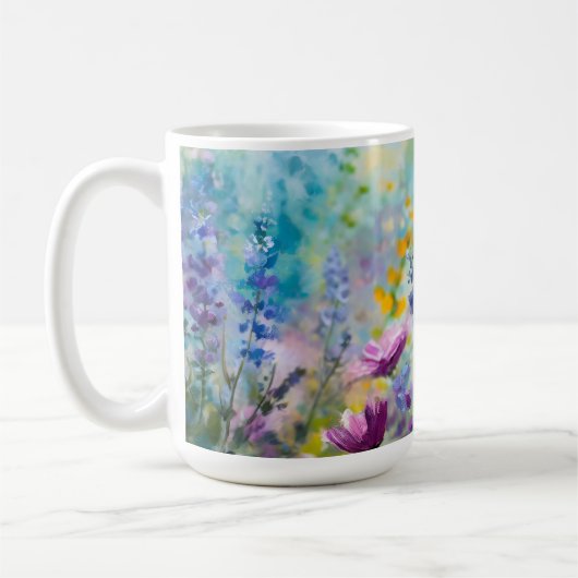 Üppiger Blumenbecher Kaffeetasse (Links)
