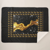 Üppiger Galaxy Stream Vollständig Flüssig Gold Sch Sherpadecke (Vorderseite (Horizontal))