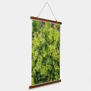 Üppiger grüner Efeuwand-Natur-Botanik-Teppich Wandteppich Mit Holzrahmen