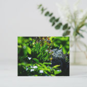 Üppiger grüner Garten Postkarte (Stehend Vorderseite)