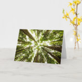 Üppiger grüner Regen-Wald Karte (Gelbe Blume)