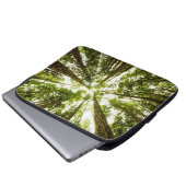 Üppiger grüner Regen-Wald Laptopschutzhülle (Vorne Knopf)