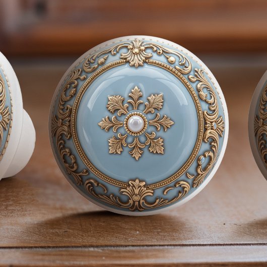 Üppiger Keramikknauf Serenity