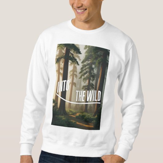 üppiger Kiefernwald Sweatshirt (Vorderseite)