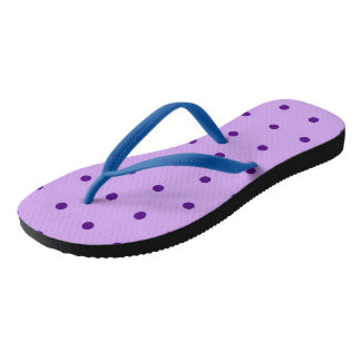 Üppiger Lavendel Lila Pünktchen Lilak Badesandalen