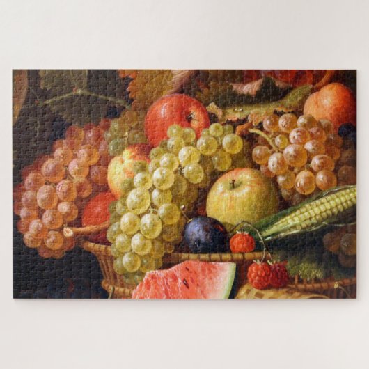 Üppiger Obstkorb Puzzle (Horizontal)