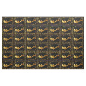 Üppiger Schwung Vollgold Schwarzer Designer-Stoffb Stoff (Fat Quarter (45,7 x 55,9 cm))