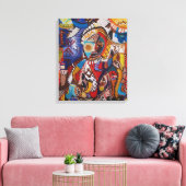 Üppiger Strudel Leinwanddruck (Insitu (Wohnzimmer))