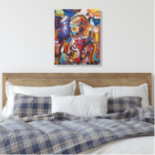 Üppiger Strudel Leinwanddruck (Insitu (Schlafzimmer))