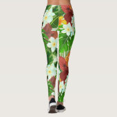 Üppiger tropischer Regenwald Leggings (Rückseite)