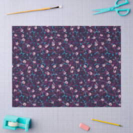 Üppiges Frosting-Rosengarten-Geschenkpapier Seidenpapier