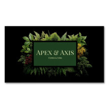 Üppiges grünes Farnlaub Schwarze moderne Botanik