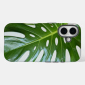 Üppiges grünes Monstera-Blatt Case-Mate iPhone Hülle (Rückseite (Horizontal))