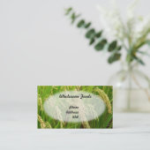 Üppiges grünes Reis-Feld bereit zur Ernte Visitenkarte (Stehend Vorderseite)