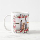 üppiges klassisches Blumenfest botanisches Foto Kaffeetasse (Links)