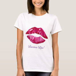 Üppiges Lippen-Design Damen T-Shirt