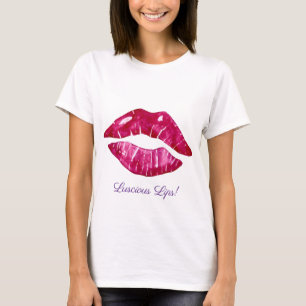 Üppiges Lippen-Design Damen T-Shirt