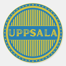 Uppsala City Pride Emblem – Swedish Identity Runder Aufkleber