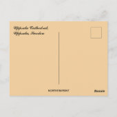 Uppsala Kathedrale in Uppsala Schweden Postkarte (Rückseite)