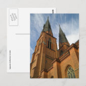 Uppsala Kathedrale Schweden Postkarte (Vorne/Hinten)