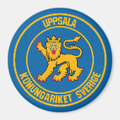 Uppsala Round Emblem Magnet (Vorne)