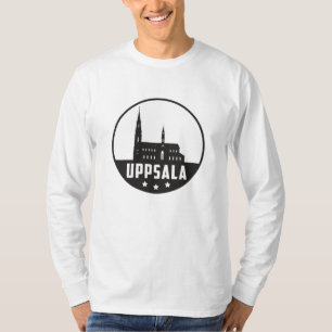 Uppsala Schweden City Skyline Cityscape Funny Gesc T-Shirt
