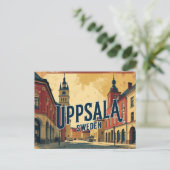 Uppsala Schweden die Stadt des Wissens und der Ges Postkarte (Stehend Vorderseite)