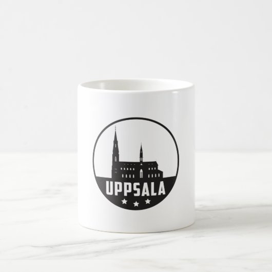 Uppsala Sweden City Skyline Cityscape Funny Gift Kaffeetasse (Mittel)