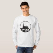 Uppsala Sweden City Skyline Cityscape Funny Gift T-Shirt (Vorne ganz)