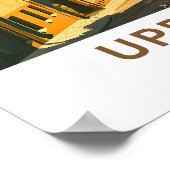 Uppsala Sweden Travel Print Poster (Ecke)