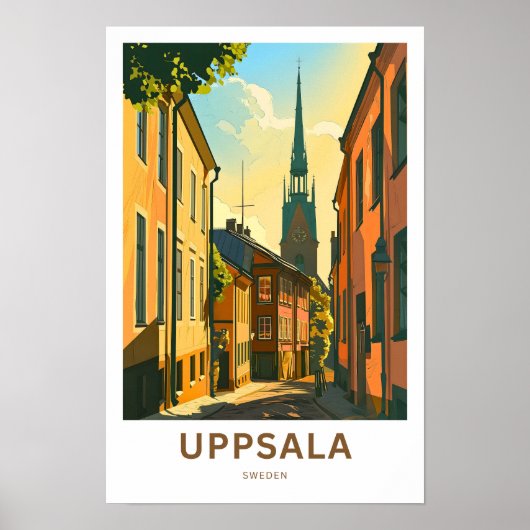 Uppsala Sweden Travel Print Poster (Vorne)