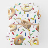 Uppte Donuts und Regenbogensprinklen Geschenkpapier Set (Beispiel)