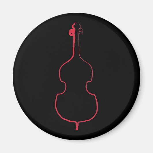 Upright Bass Ink Magnet (Vorne)