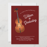 Upright Bass Jazz Musician Graduation Party Musik