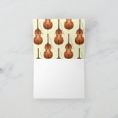 Upright Bass Musician Music Teacher Jazz Band (Innenseite)