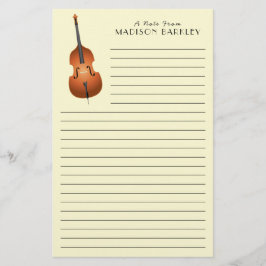 Upright Bass Musician Music Teacher Jazz Band Briefpapier