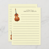 Upright Bass Musician Music Teacher Jazz Band Dankeskarte (Vorne/Hinten)