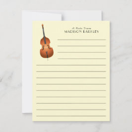 Upright Bass Musician Music Teacher Jazz Band Dankeskarte