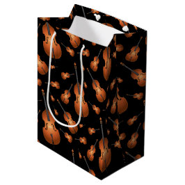 Upright Bass Musician Music Teacher Jazz Band Mittlere Geschenktüte