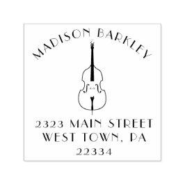 Upright Bass Musician Music Teacher Jazz Band Permastempel